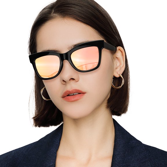 LVIOE Vintage Cat Eye Sunglasses for Women Fashion Small Cateye Polarized Sunglasses