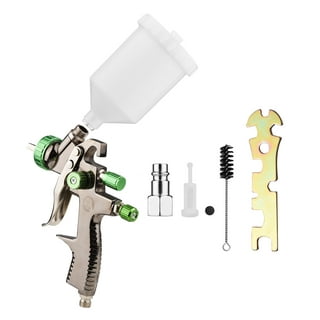 Carevas HVLP 1.0mm Air Spray Kit 250cc Fluid Cup Gravity Feed Air Paint  Sprayer Handheld 360-degree Paint Spraying for Car Furniture Surface Wall