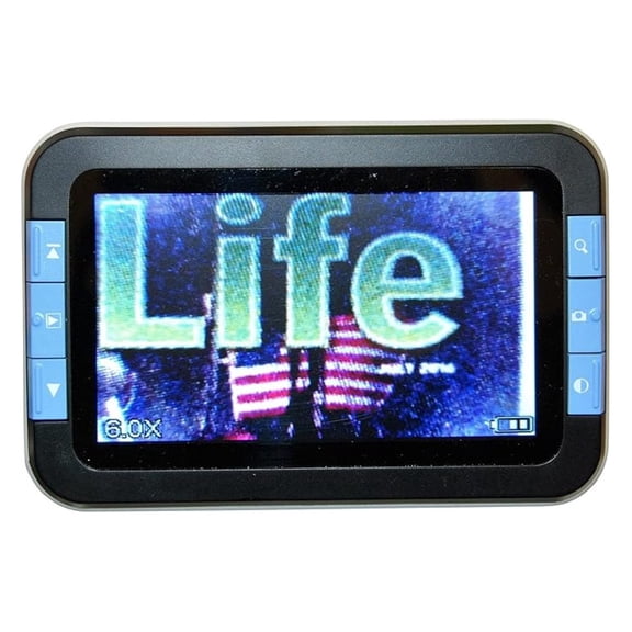 LVM-480 4.3" Digital Magnifier with 4-Level Magnifications and 3 Color Modes for Low Visions