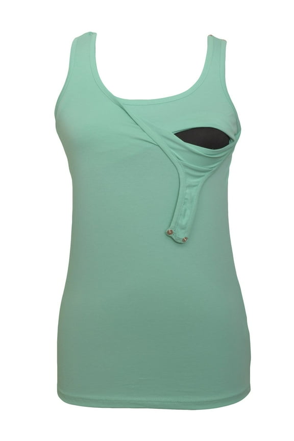 LVMA1500 - 100% premium Cotton - Women Nursing Maternity Tank Top