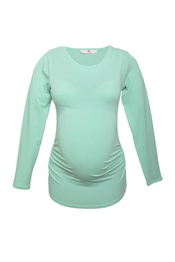 LVMA2300 - 100% premium Cotton - Women Long Sleeve Maternity T-Shirt