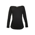 thumbnail image 1 of LVMA2300 - 100% premium Cotton - Women Long Sleeve Maternity T-Shirt, 1 of 9
