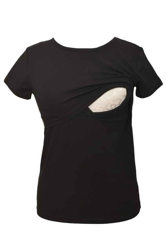 LVMA2500 - 100% premium Cotton - Women Nursing Maternity T-Shirt