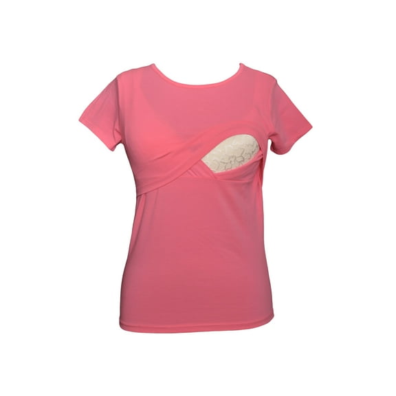 LVMA2500 - 100% premium Cotton - Women Nursing Maternity T-Shirt