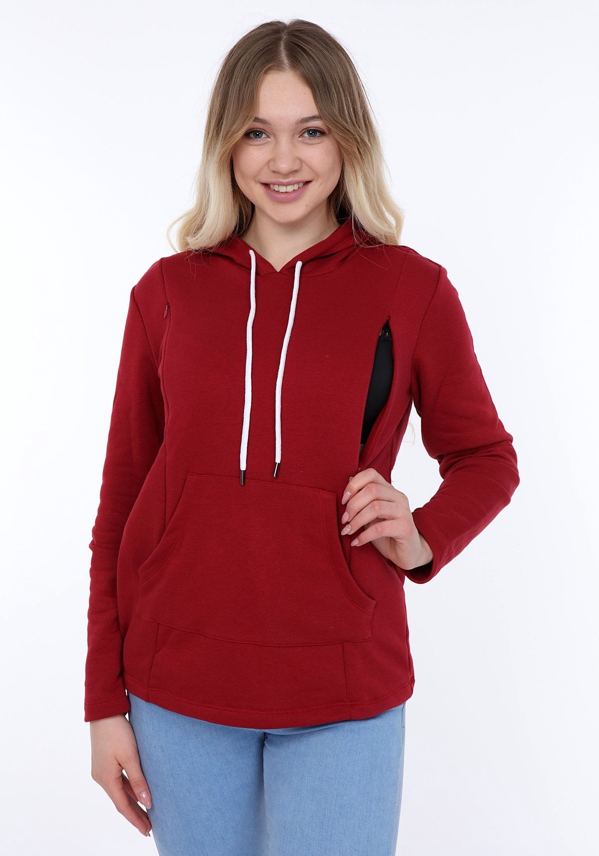 Ombre Meadow Maternity and Nursing Sweatshirt Hoodie