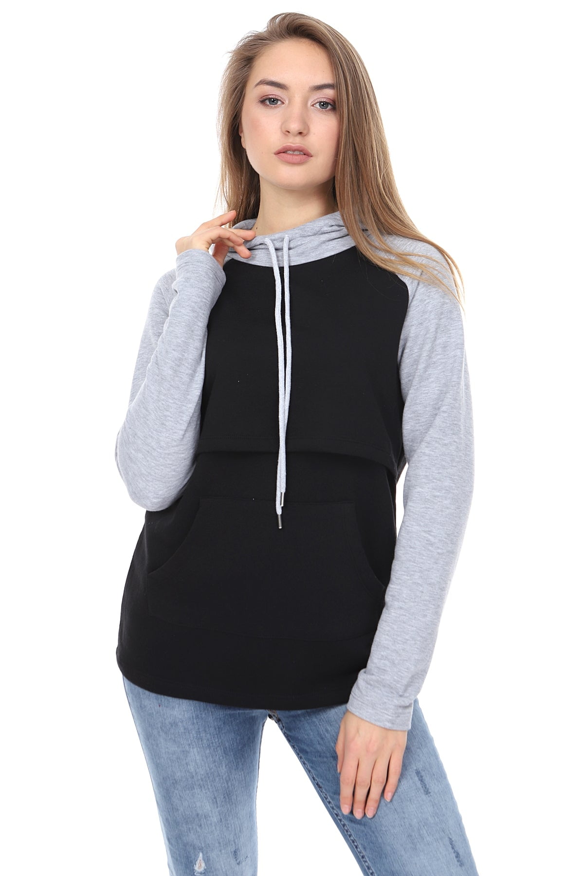 Shooting Star Maternity Sweatshirt with Nursing