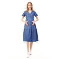 thumbnail image 1 of LVMA5025 - Women's Maternity Denim Dress, 1 of 6