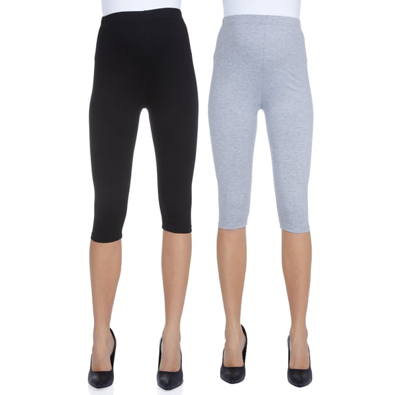 LVMA8003 - Women’s Maternity Over The Belly Capri Crop Support Leggings