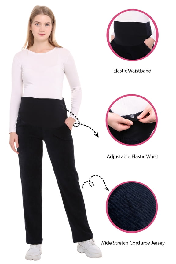 LVMA8510 - Winter Maternity Velvet Pants  - Keeps Warm - Casual Pants