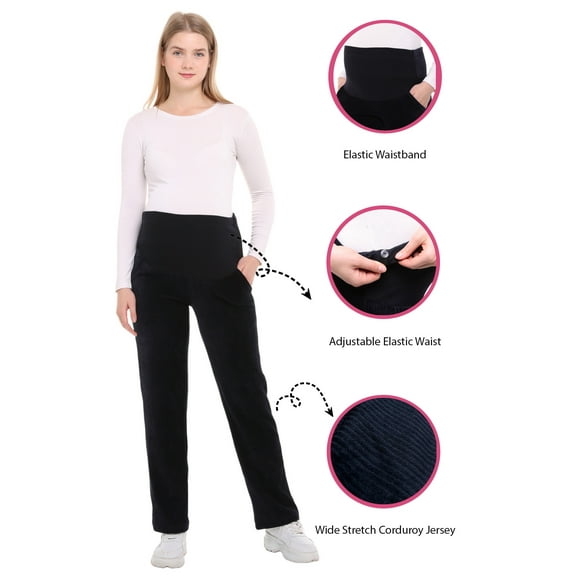 LVMA8510 - Winter Maternity Velvet Pants  - Keeps Warm - Casual Pants
