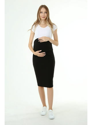 Lana Long Maternity Skirt - Dark
