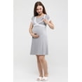 thumbnail image 1 of LVMA9680 - Women's super comfy Maternity Nursing nightgown Soft Short-Sleeved Sleepwear, 1 of 47