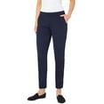 thumbnail image 1 of LVPL Ladies' Pull-On Mid-Rise Trouser Pants, Navy, 14/32, 1 of 2