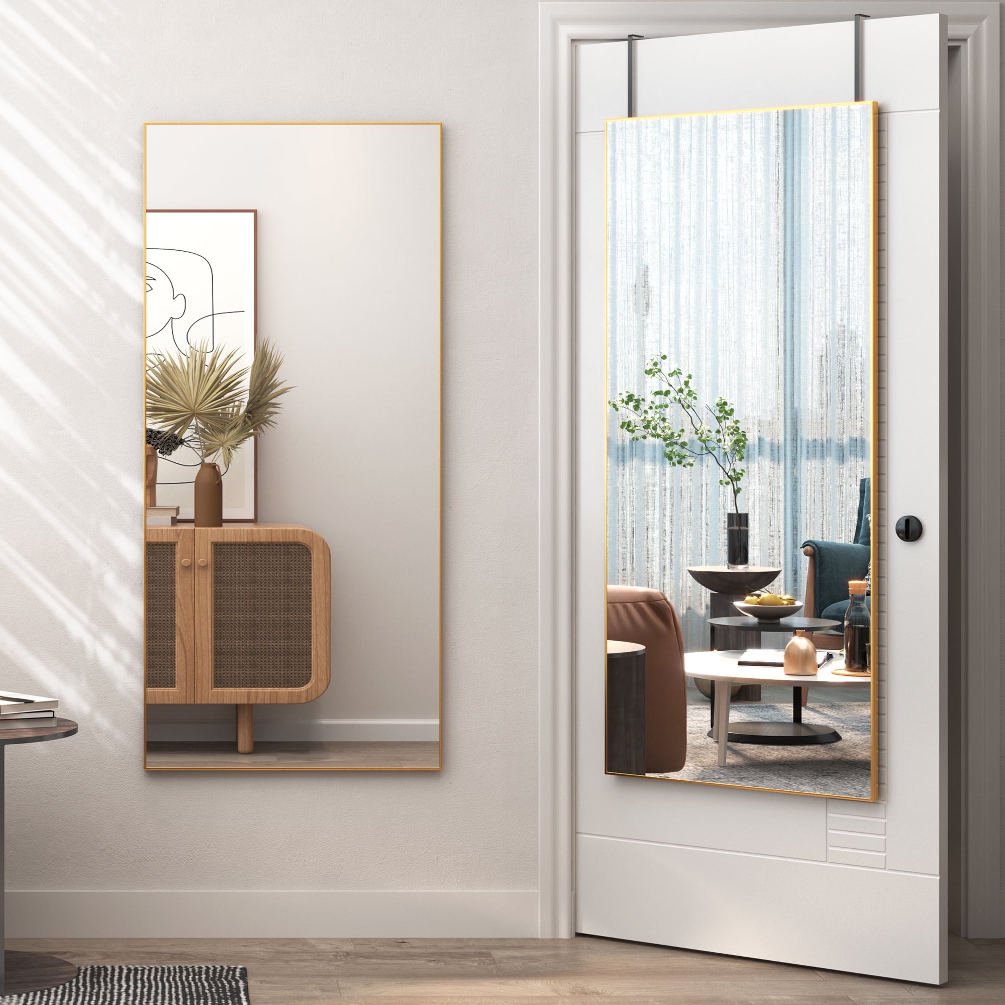 LVSOMT 47x22 Full Length Door Mirror Over The Door Australia