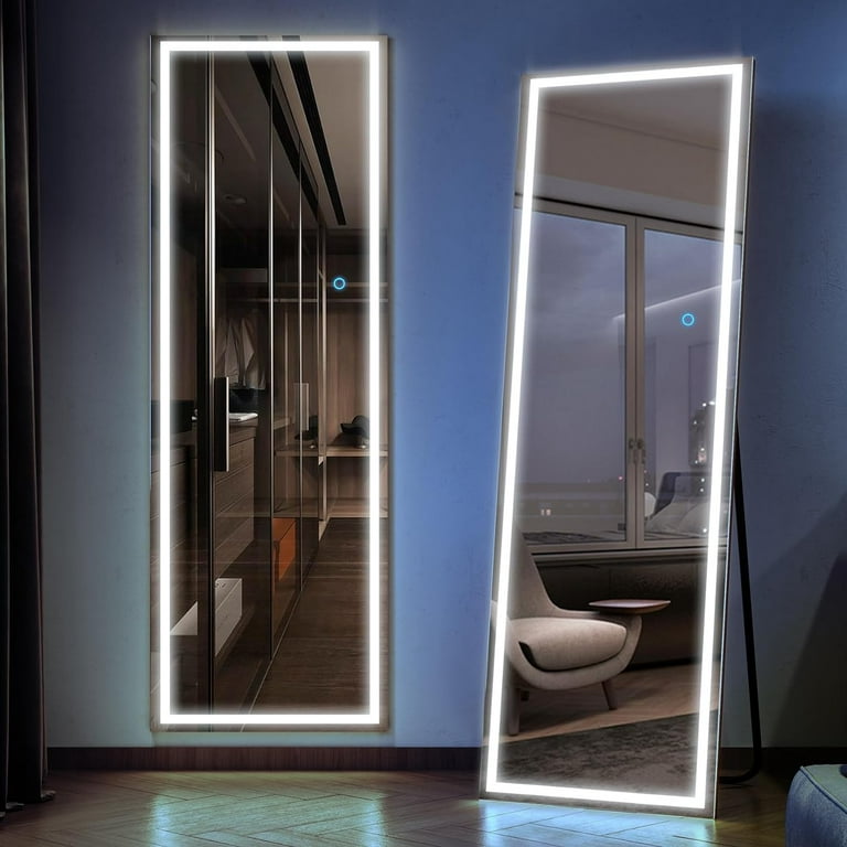 Full Length Mirror Wall Mounted Lighted Dressing Make Up Mirror