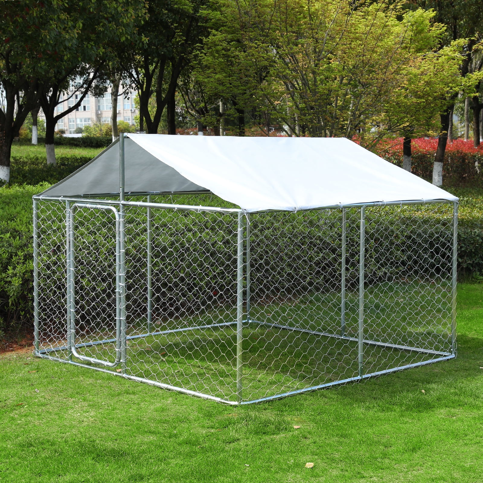 Large Outdoor Dog Kennel with Waterproof Cover UK Ubuy