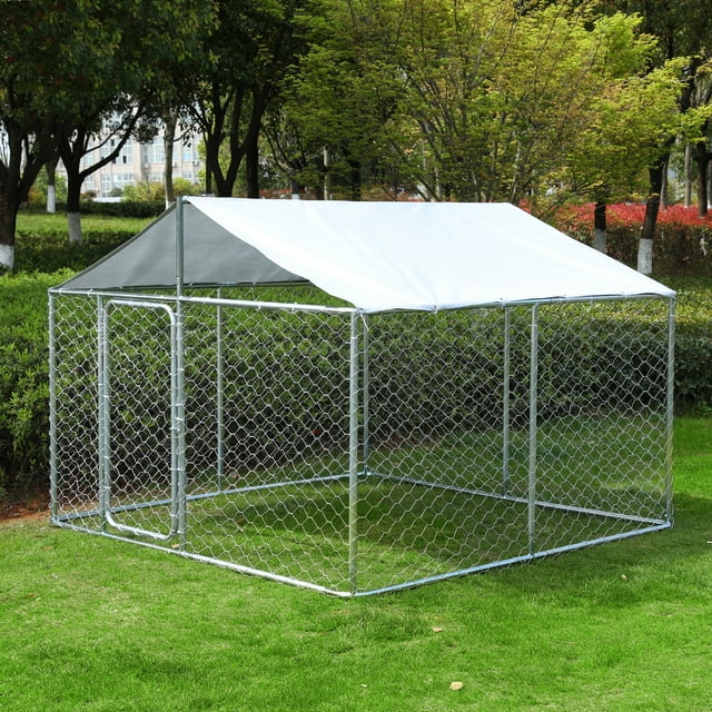 LVUYOYO Outside Dog Kennels for Large Dogs Playpen, Dog Metal Kennel