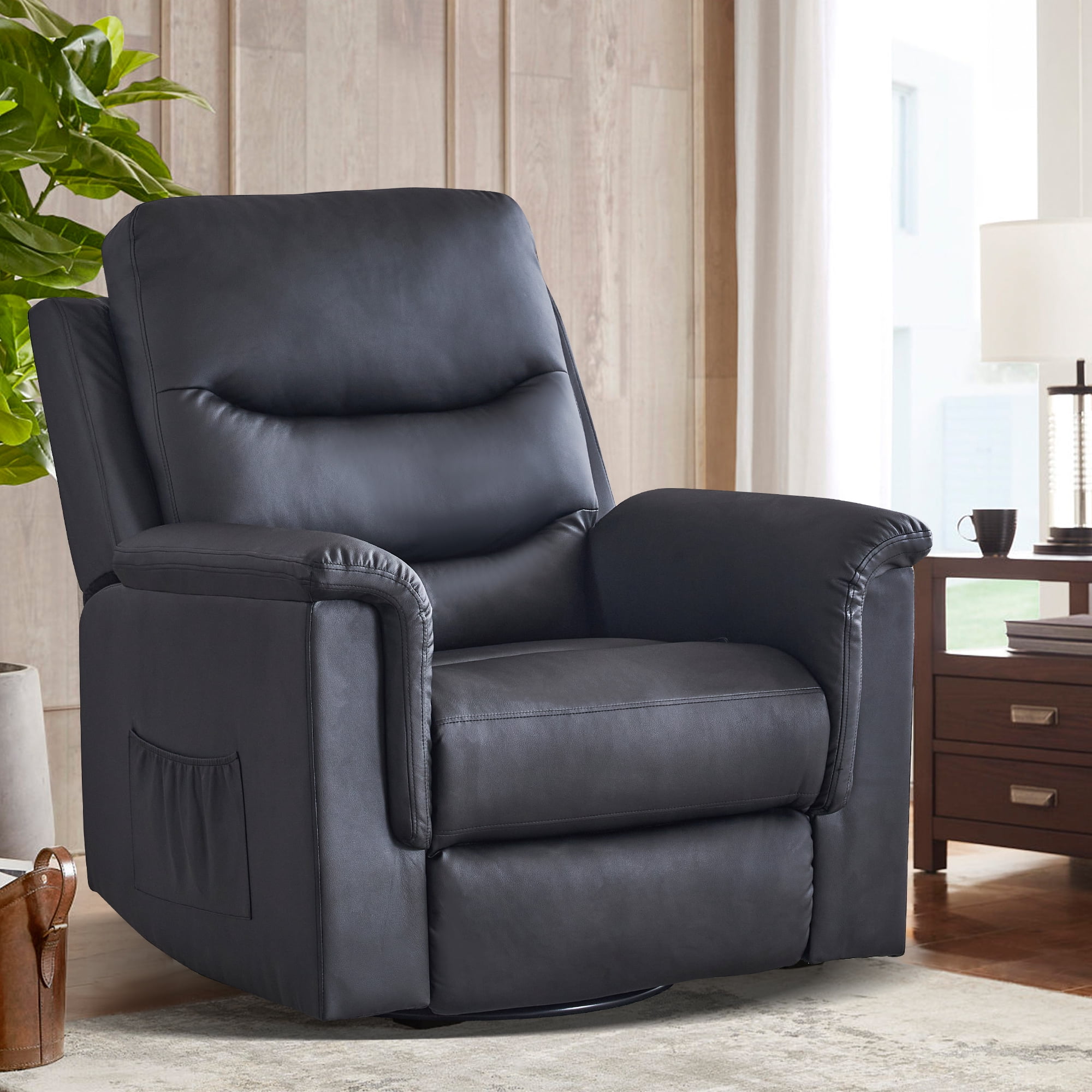 LVUYOYO Swivel Rocker Recliner Chair, Recliner Chair for Adults