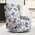 thumbnail image 1 of Swivel Rocker Recliner - Manual Recliner Glider - Swivel Single Sofa - Wingback Rocker Nursery Chair, 1 of 6
