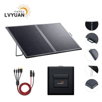 Foldable Solar Panel Module MHPOWOS 200W Portable Bifacial Solar Panel for Power Station 25% High ...