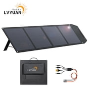 LVYUAN 300 Watt Solar Panel Foldable Solar Charger with Adjustable Kickstands, Portable IP67 Waterproof for Home, RV, Outdoor, Camping, Power Station, off Grid