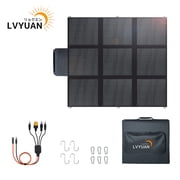 LVYUAN 400W Solar Panel Foldable Solar Charger Portable IP67 Waterproof with MC4 Connector for Home, RV, Outdoor, Camping, Power Station, off Grid