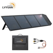 LVYUAN 400 Watt Solar Panel Foldable Solar Panel Charger with Adjustable Kickstands Portable Waterproof IP67 for Home, RV, Outdoor, Camping, Power Station, off Grid