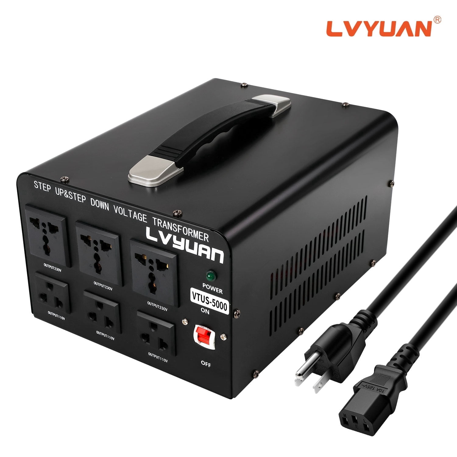 EFFORTWAY, Voltage Converter Transformer, 5000 W Peak, 3000 W
