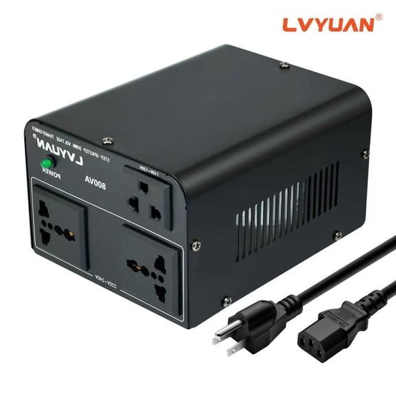 LVYUAN 800 Watt Voltage Transformer Converter Step Up/Down 110V 120V to 220V 240V and 220V 240V to 110V 120V