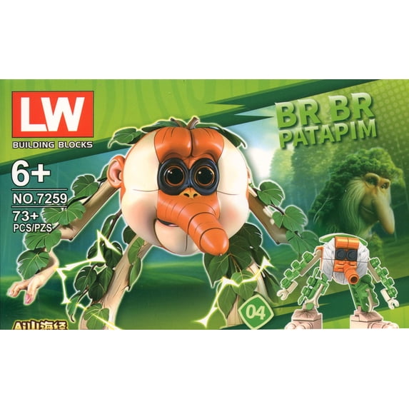 LW Building Blocks Brainrot Br Br Patapim Building Block Set