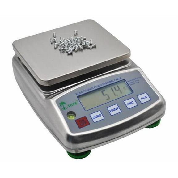 Tree HRB-S 1002TL, Toploading Stainless Steel Balance, 1000 g x 0.01 g