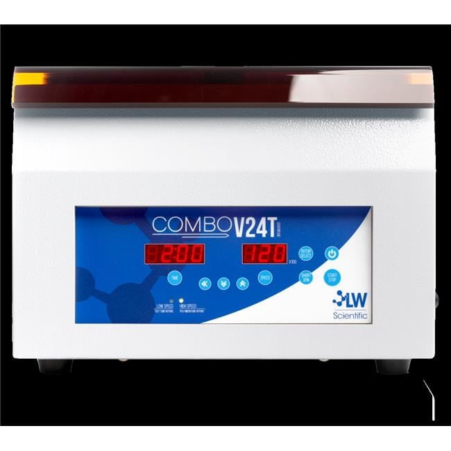 LW Scientific CMC-1224-77T3 Combo V24T Digital Brushless 12PL TT Rotor & 24PL Crit Rotor 110 & 220V Auto Centrifuge