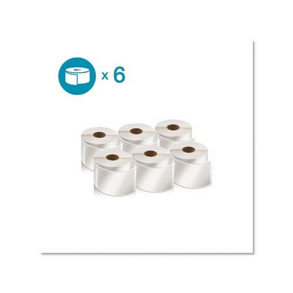 LW Shipping Labels 2.13" x 4", White, 220/Roll, 6 Rolls/Pack