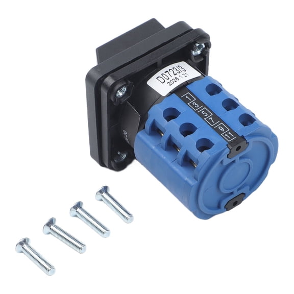 LW26-20A/32A 3 Position On-Off-On Rotary Cam Changeover Selector Switch, 3 Phase 6 Terminal Control Switch for Industrial Electrical Equipment(20A)