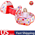 thumbnail image 1 of LWBDD 3 in 1 Kids Ball Pit Play Tent with Tunnel, Portable Children Boys Girls Play Tents Crawl Tunnels Toys Set, 1 of 7