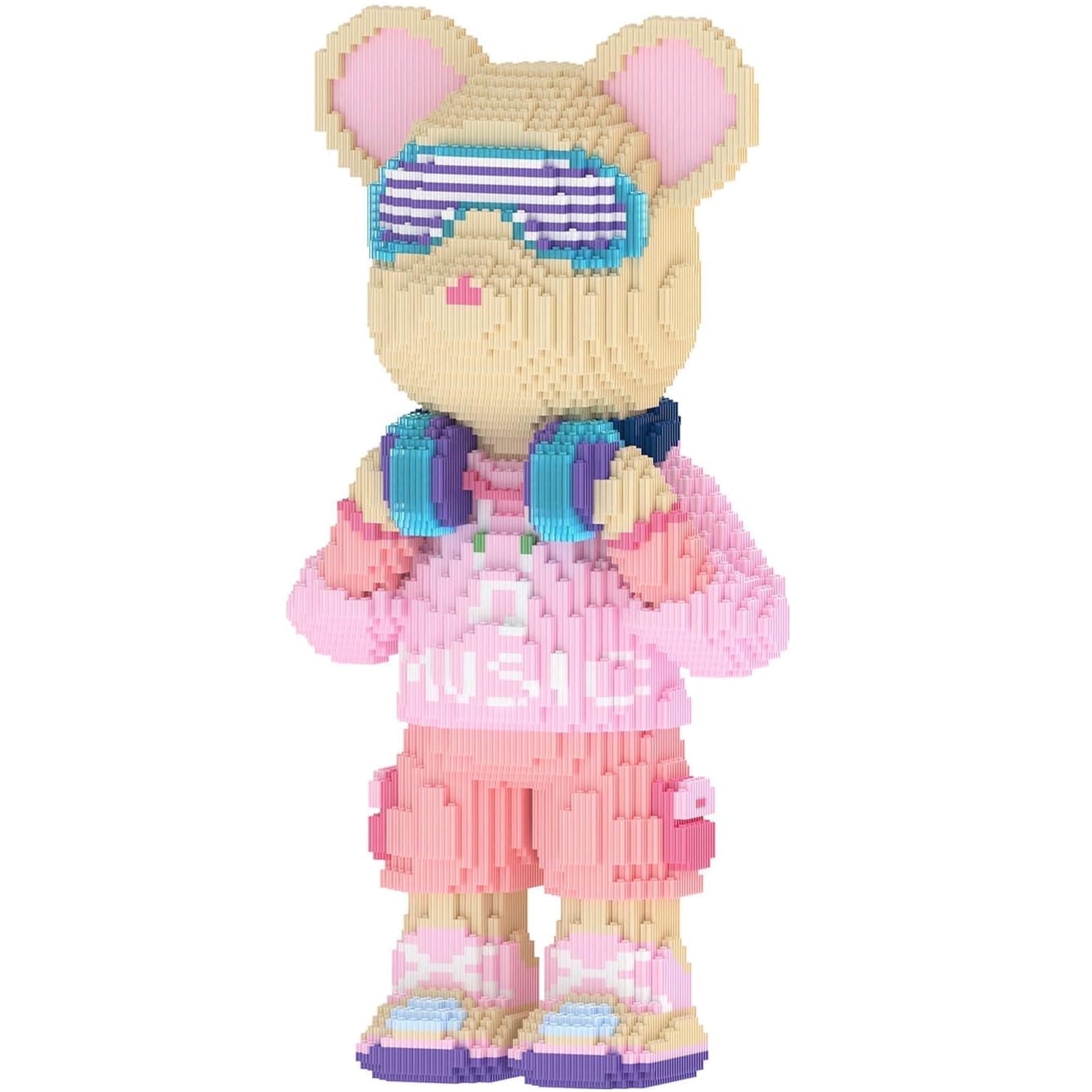 LWBDD Bear Micro Building Blocks, Mini Bricks Toy Set for Creativity ...