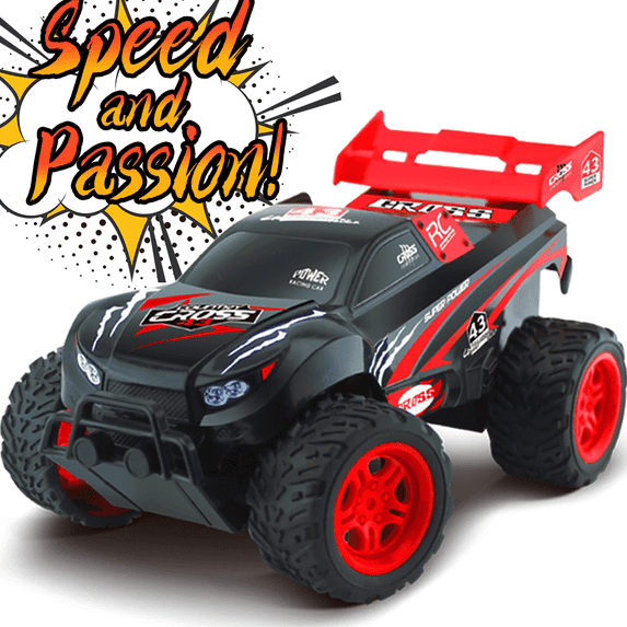 LWBDD Fast Mini Rc Car Truck Rc Off Road Cars, Red & Black