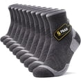 thumbnail image 1 of LWFBDTK Women Crew Athletic Socks 5 Pairs, Breathable Cushioned Long Sport Running Casual Crew Socks for Women, US Size L 9-12.5 Gray, 1 of 7