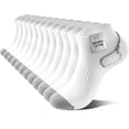 thumbnail image 1 of LWFBDTK Women Ankle Running Socks, 6-Pairs, Low Cut Cushioned Socks with Arch Support, Moisture Wicking, Gift Box Packaged, Size L (9.5-12.5), White, 1 of 9