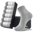 thumbnail image 1 of LWFBDTK Athletic Crew Socks 6 Pack for Men Women, Cushioned Running Socks with Breathable Performance Fabric, Size 4-9, Gray, 1 of 8