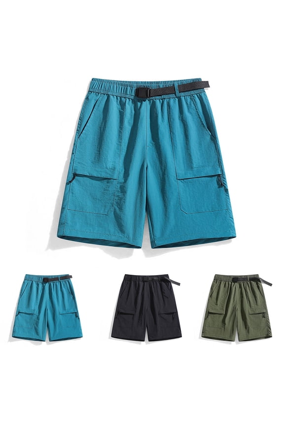 Cargo Shorts for Men Outdoor Camping Athletic Shorts Running Workwear Cargo Shorts with Multi Pockets