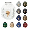 thumbnail image 1 of LWFFDAW Dog Pouch Hoodie for Men Long Sleeve Pet Carrier Oversized Hoodie Loose Comfy Casual Hooded Sweatshirt with Pocket, 1 of 6