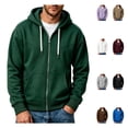 thumbnail image 1 of LWFFDAW Men Oversized Hoodies Long Sleeve Casual Zip Up Hoodie Fall Loose Fit Comfy Y2k Hoodie with Pockets, 1 of 8