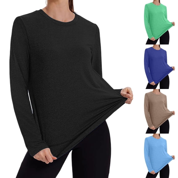 LWFFDAW UPF 50+ UV Sun Protection Shirt Women Long Sleeve Rash Guard Pullover Tops Lightweight Breathable Golf Shirts