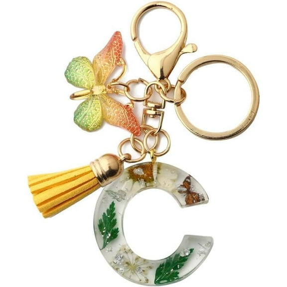 LWHAO Letter Keychain,26 Letters Decorative Letter Keychain,Name Keychain for Boys Girls Gift