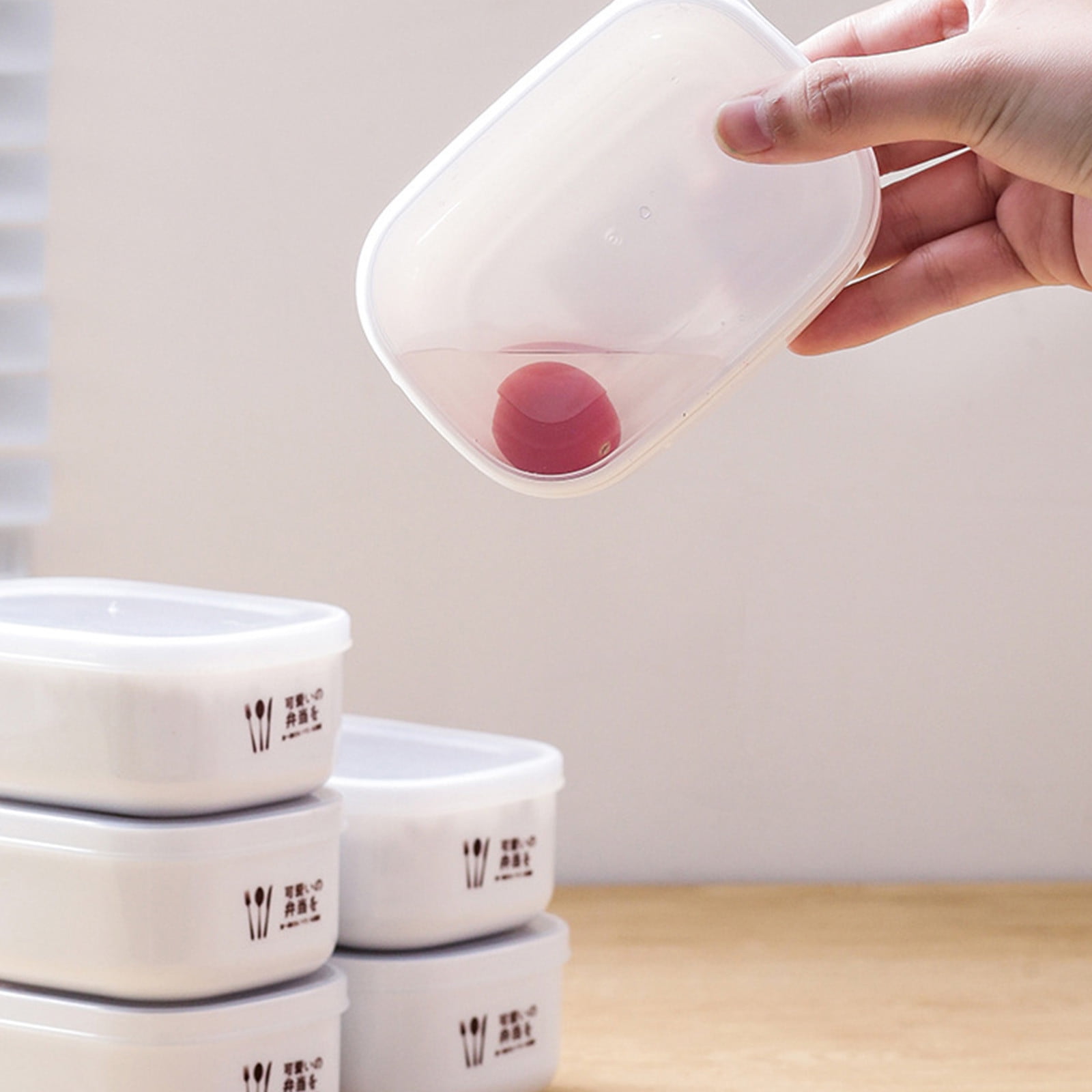 LWITHSZG Airtight Fresh Food Storage Containers Clear Stackable Fridge ...