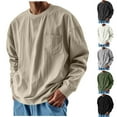 thumbnail image 1 of LWITHSZG Crew Neck Sweatshirt for Mens Casual Loose Long Sleeve Going Out Tops Fall Winter Lightweight Pullover Athletic Blouses Size XXL, 1 of 6