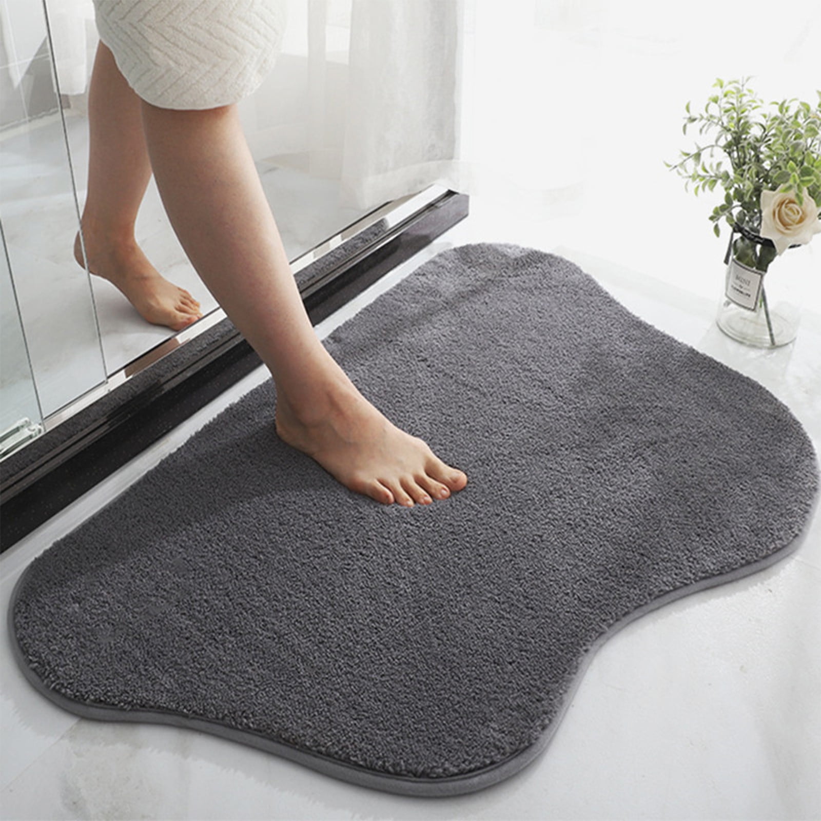 LWITHSZG Cute Bath Mat,Cloud Rug,Water Absorption Non Slip Mat,Soft