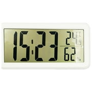 LWITHSZG Digital Alarm Clock, Alarm Clock for Bedroom, Indoor Temperature, Large LED Display, Desk Digital Clock, 12/24H, Battery Operated Desk Clock for Kids Birthday