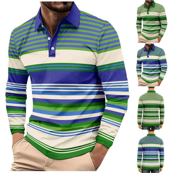 LWITHSZG Long Sleeve Shirts for Men Dressy Casual Collared Blouses Spring Fall Plus Size Basic Tees Lightweight Trendy Going Out Tops Size XL